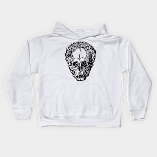 Skull with Wreath Kids Hoodie